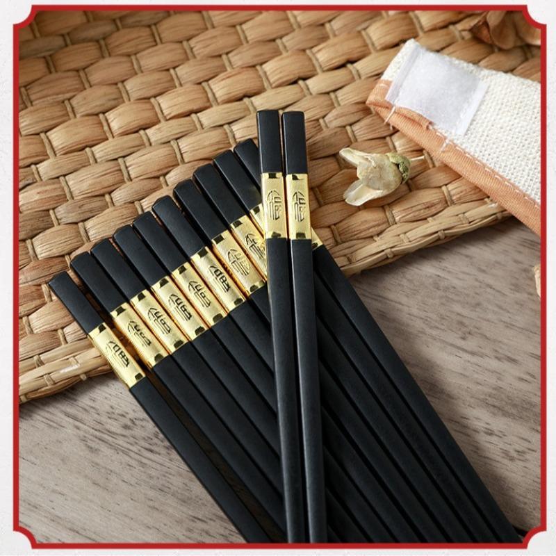 High-end Alloy Chopsticks and Tableware for Household Use Disinfection Chopsticks High-temperature Resistant Chopsticks