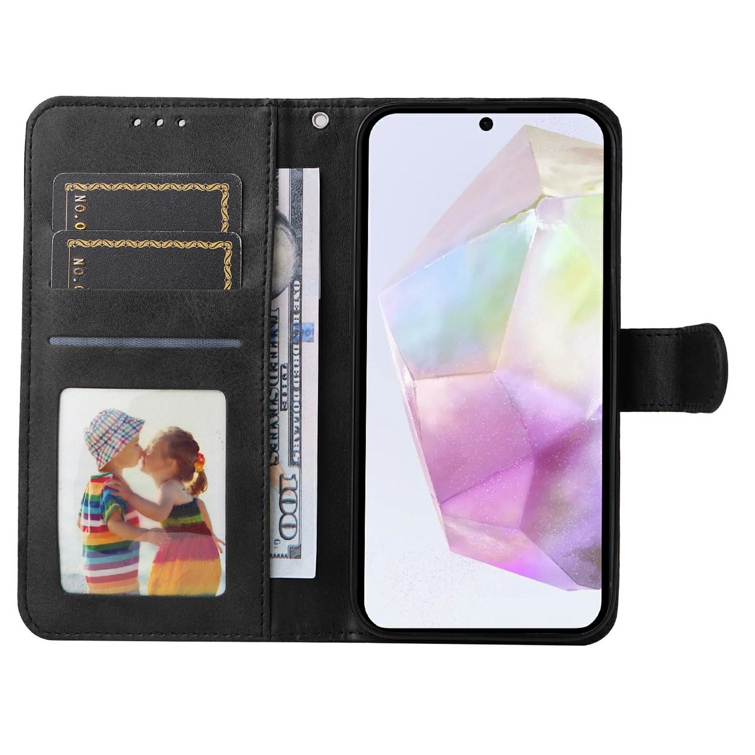 

For Samsung Galaxy A36 5G Case Wallet PU Leather Folio Flip Phone Cover Blue