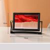 Creative Moving Sand Art Painting Square Glass 3D Deep Sea Sandscape Quicksand Hourglass Rotatable Flowing Sand Home Decor Gifts