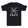 X Funny FAFO 60s 70s Gen-Xers Sarcastic X T-Shirt