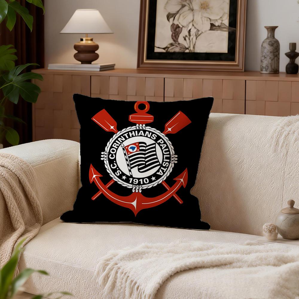 Sport Club Corinthians Paulista Cushion Cover Cushion Cover Set 4Pcs 50X50 45X45 40X40 Pillowcase Decorative Sofa Home Decor