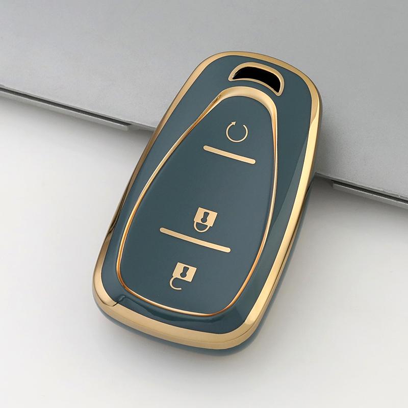 2/3/4 Buttons Tpu Car Key Case For Chevrolet Chevy Malibu Camaro Cruze Traverse Sonic Volt Bolt Equinox Key Cover Fob Keychain