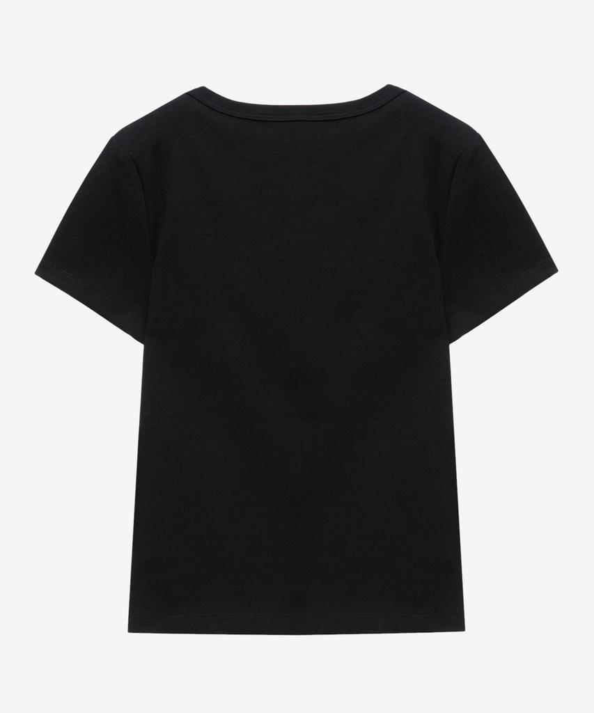 MIND BRIDGE WOMEN [W] U-Neck Basic Slim Fit Short Sleeve T-Shirt - 3 Colors