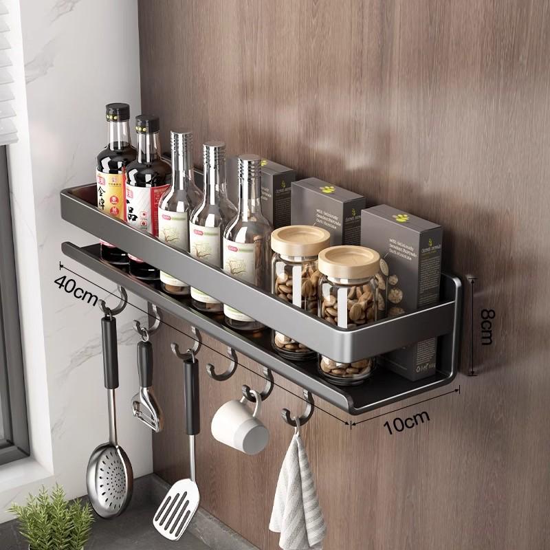Настенный кухонный органайзер для специй цвета оружейной стали