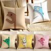 Peek Boo Animals Cushion Cover Pillowcase Antidustmite Living Room Sofa Decor Cushion Room
