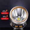 Adjustable Powerful LED Headlamp USB Rechargeable Strong Light Flashlight  Household Use