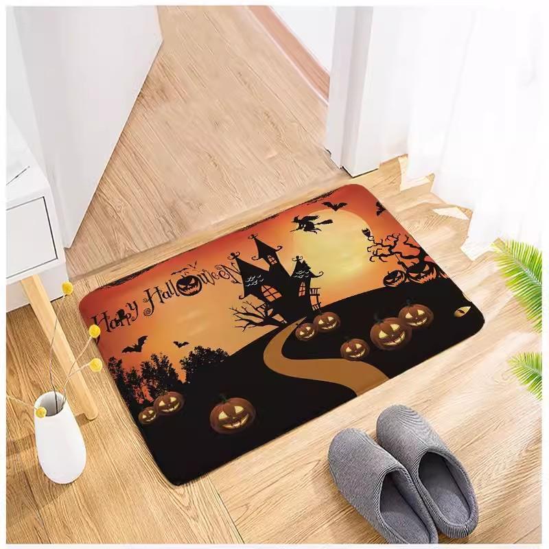Cartoon Halloween Horror Floor Mat Restaurant Door Floor Mat Home Decoration Door Floor Mat Bathroom Toilet Floor Mat