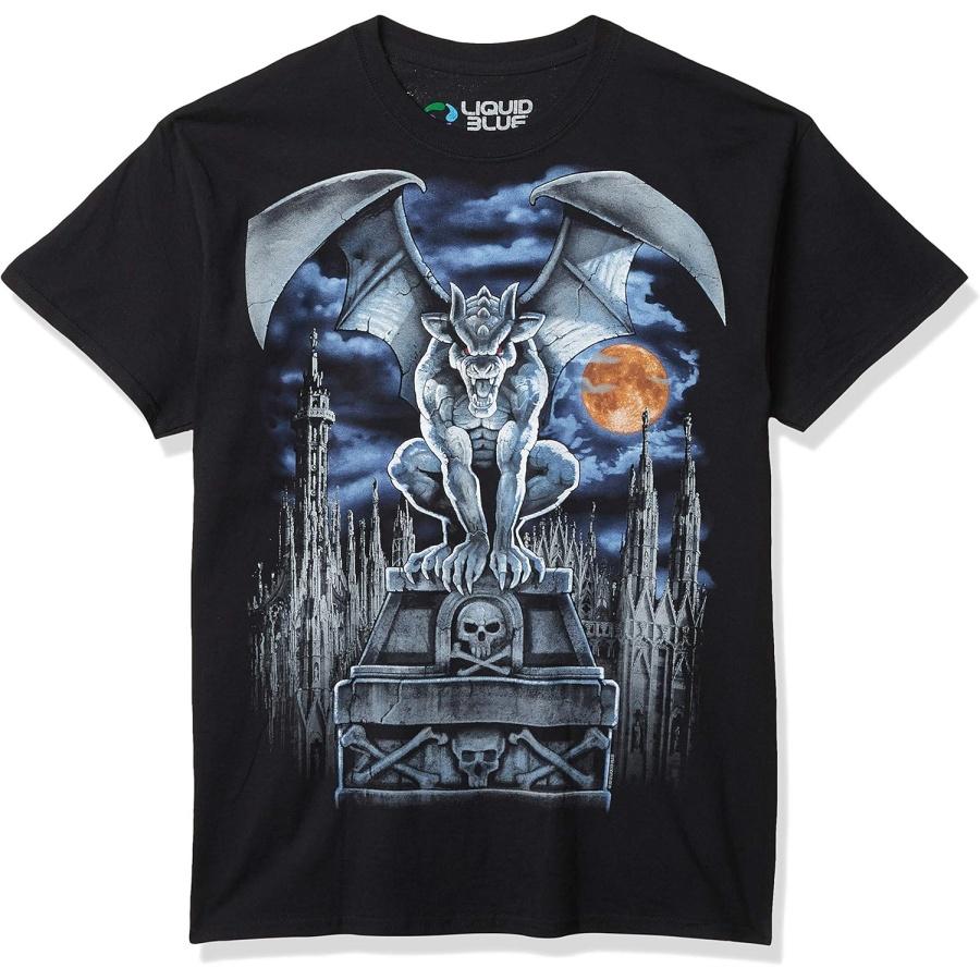 Liquid Blue Men s Gargoyle Moon T-Shirt S