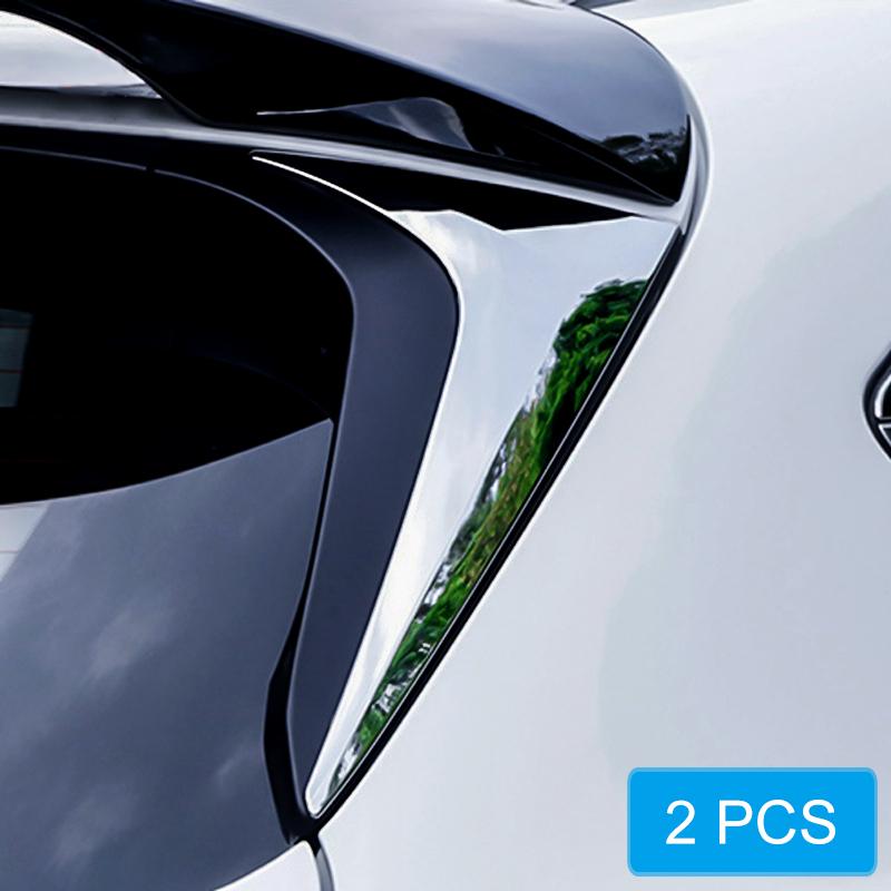 Chrome Rear Window Spoiler Side Wing Trims Cover For 2017-2025 Mazda CX-5 CX5 Accessories 2024 2018