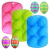DIY Eiform Oster-Eierform 6 Mulden Backwerkzeug Schokoladenkuchenform Handgemachte Schokoladenschale Ostern