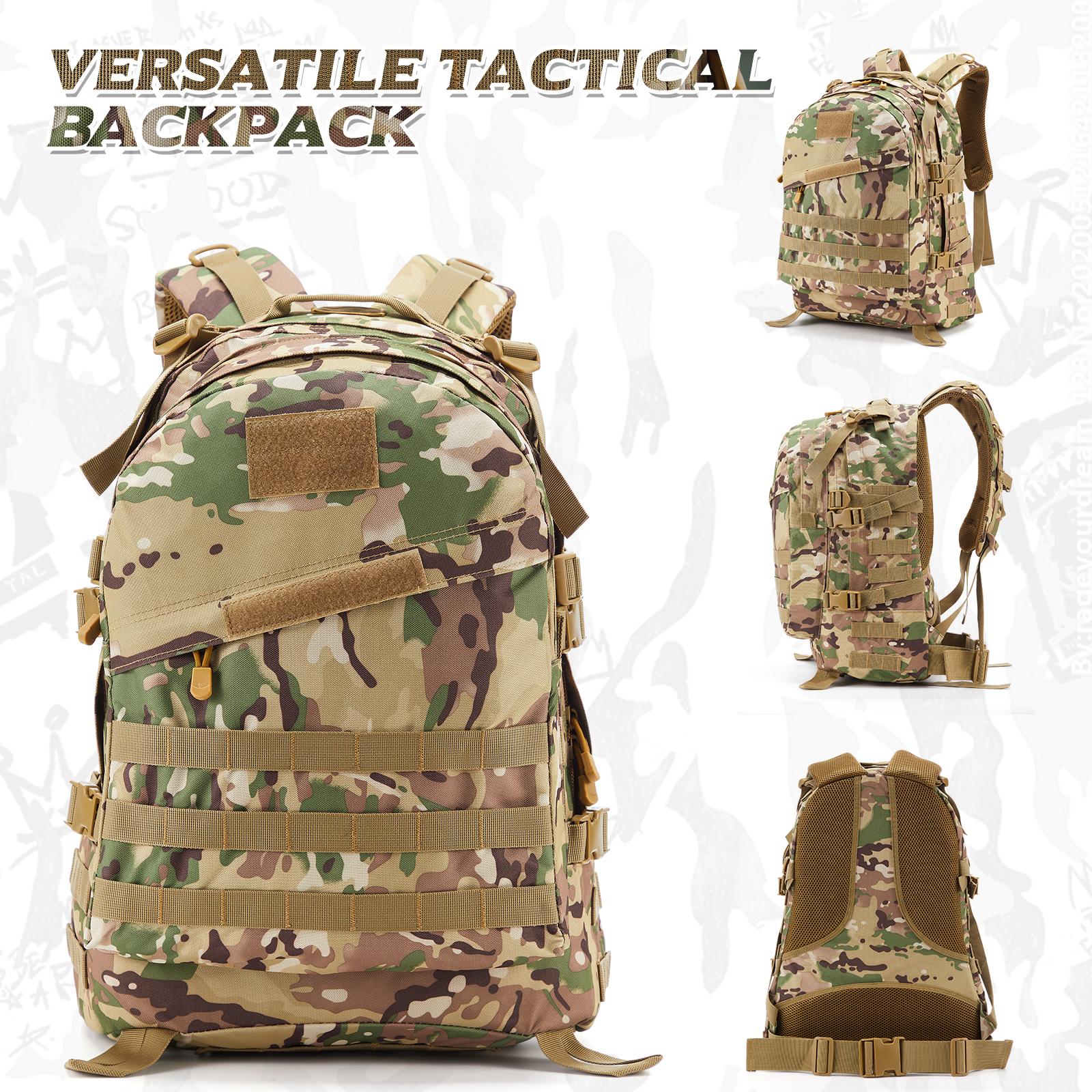 

New 30/45 Man Survival Outdoor Combat Assault Pack Pack For Trekking Hunting Bag Large Tactical Backpacks HkingTraveling Bags камуфляжний