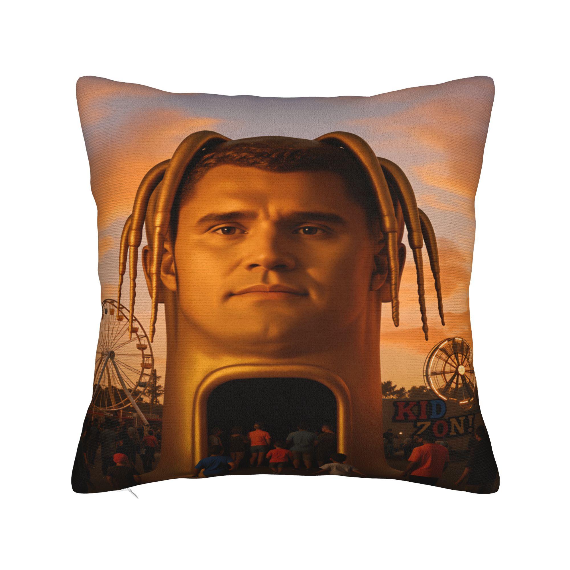 

Pillow Case Funny Charlie Kirk Design Pillow Cover For Living Room Bed Chair Morden Pillowcases 50cmx50cm