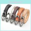Oval Silver Alloy Buckle Belt For Women With Casual Style