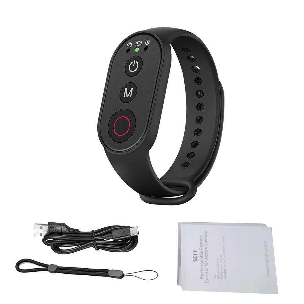 BT Remote Controller Fit for DJI Insta360 Action Camera Mobile Phone with Wrist Strap