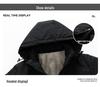 Men's Windproof Waterproof Hooded Jacket with Velvet Lining for Autumn & Winter