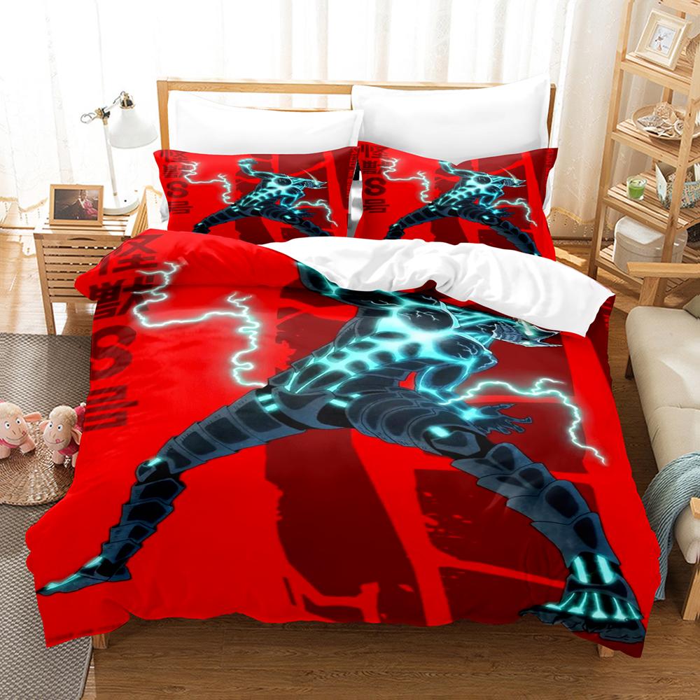 Home textile 3d printed monster pattern bedding set three-piece set single double large quilt cover pillowcase home
