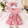 Dolce Vestito con Fiocco e Maniche a Palloncino per Bambina - Stile Europeo & Americano, Outfit da Principessa Estiva per Età 0-2