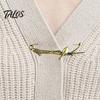 Coats Decorative Pin Vintage Bronze Safety Pin, Large Feather Bird Leaf Flower Lapel Elegant Men Women Brooch for Coats, Jackets, Hats, Bags Design