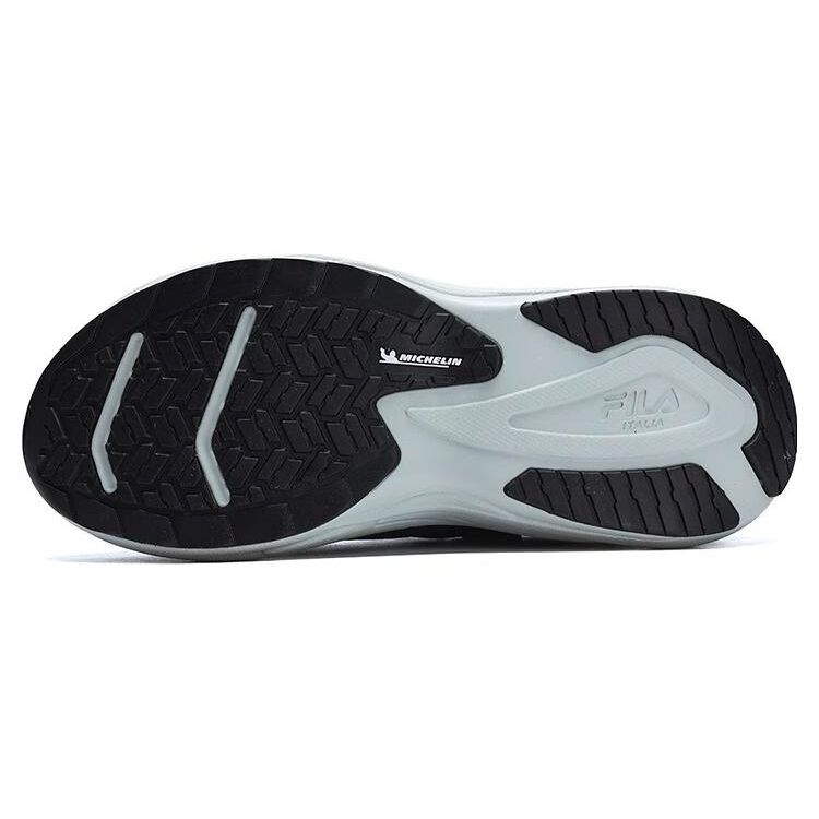 Fila Wolf Sapatos de Corrida Casuais de Cano Baixo Confortáveis de Couro Sintético Leve Mulher tênis Preto Cinza A12W241233FSH