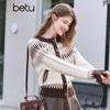 Betu Women's Fair Isle Jacquard Knit Top