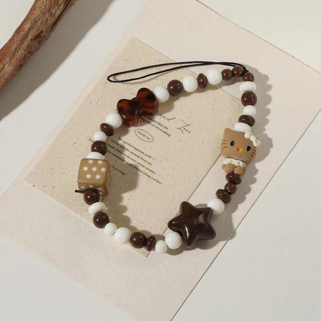 Stylish Floral Pearl Beaded Phone Lanyard for Women – Light Luxury, High-End Feel, Anti-Lost Chain