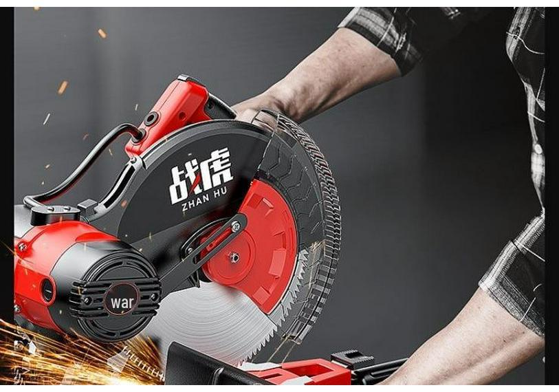 High-Precision 10" Aluminum Cutting Machine & 12" 45° Miter Saw for Wood Corners