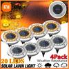 8/20LED Solarbetriebene Scheibenleuchte Außen Garten Solar Unterirdische Leuchte Deckleuchte Scheinwerfer Eingelassene Solar-LED-Lampe Gartendekor