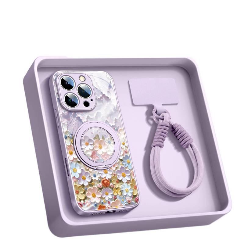 Suitable for Apple 17promax Mobile Phone Case Iphone14 New Ip15pro Hand Rope 16 Magnetic Bracket Air