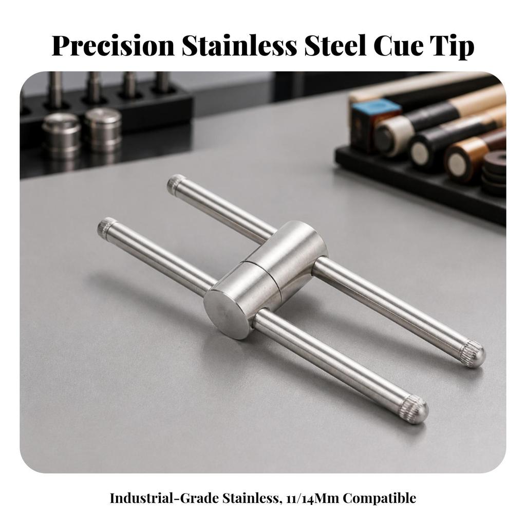 Pressing Tool Resistant Billiard Cue Tip Hassleeffortless