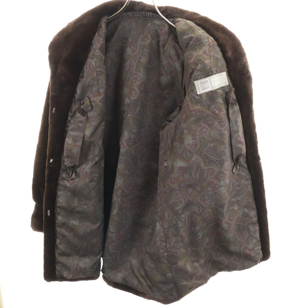 Beauty Products SAGA MINK Fur Coat F Brown Women Used