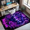 Custom Name Wolf Printed Carpet,Rug for Office Chair Living Room Bedroom Kitchen Room Decor Gifts.
