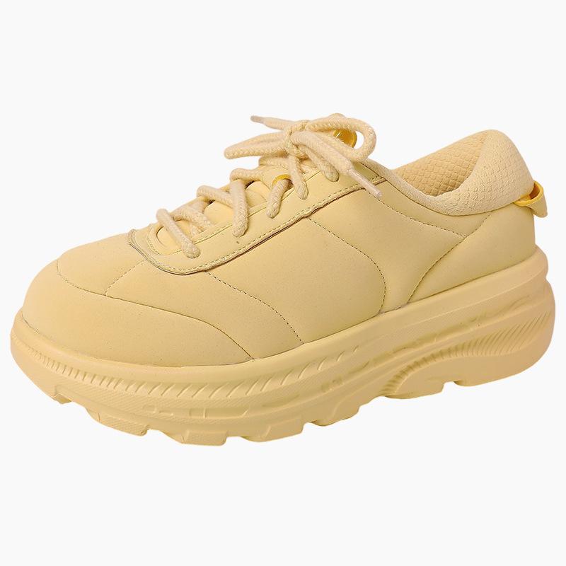 [Fashion Tribe] Simple Thick-soled Heightening Dad Shoes Women's 2025 Summer New Comfortable and Breathable Fat Shoes Run