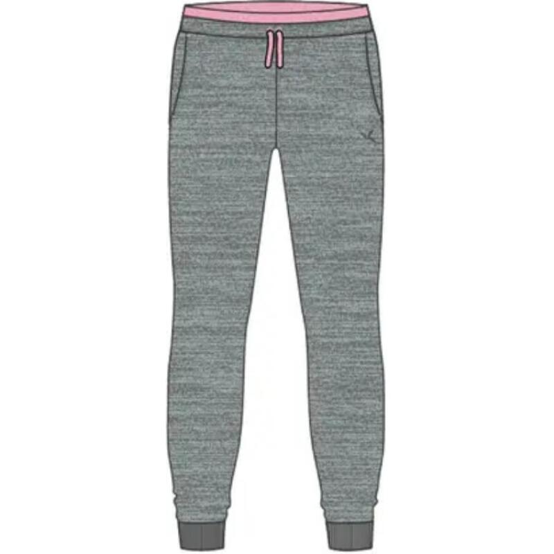 

DECATHLON Дышащие трикотажные спортивные штаны для бега серые синие/светло-кристально-розовые детские 113-122