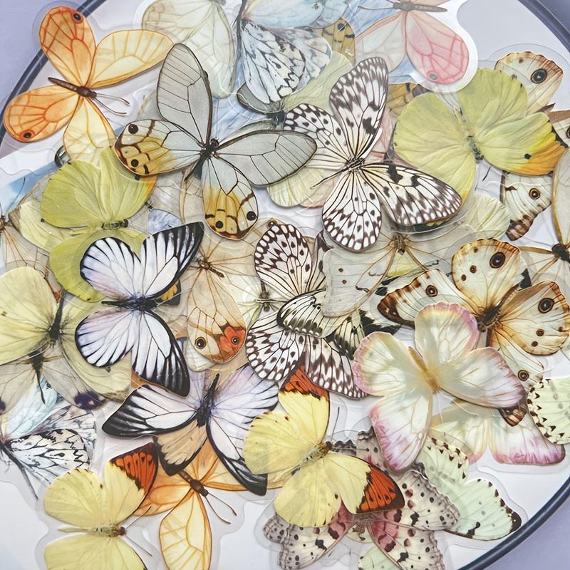40 unidades Adesivos Graffiti Borboleta Artigos de Papelaria Embalagem de Presente Suprimentos Adesivos DIY, Adesivos para Selar Caixas, Etiquetas para Embalagem de Sacos de Decoração de Caixas de Presente