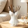 Dressing Table Storage Gothic Corset Pen Holder, 3D Printed Vintage Dark Makeup Brush Creative Office Supplies Decorative Desk Organizer for