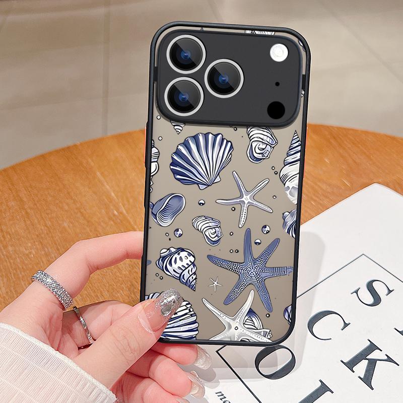 Whale Shark Printing Case For iPhone 17 Air 16e 16 15 14 Pro Max 13 12 17 Pro 11 Shockproof Soft Edge Hard PC Matte Phone Cover