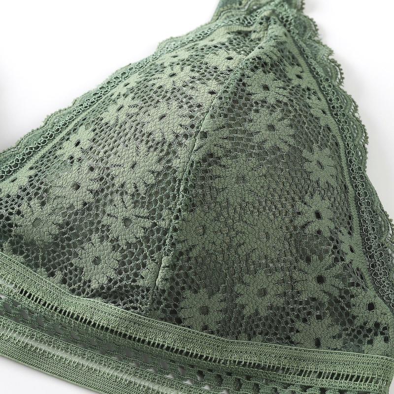 Ladies Underwired Bra Lace Beauty Back Suit Underwear