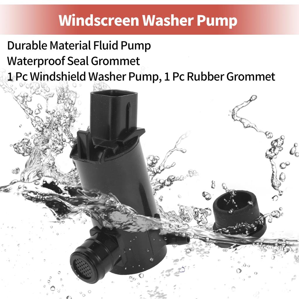 ACROPIX Windshield Washer Pump W/Grommets Windshield Washer Fluid Pump for Hyundai Compatible with Kia
