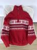 Men's Retro High Neck Knit Sweater - Warm, Loose, Half-Zip for Autumn & Winter