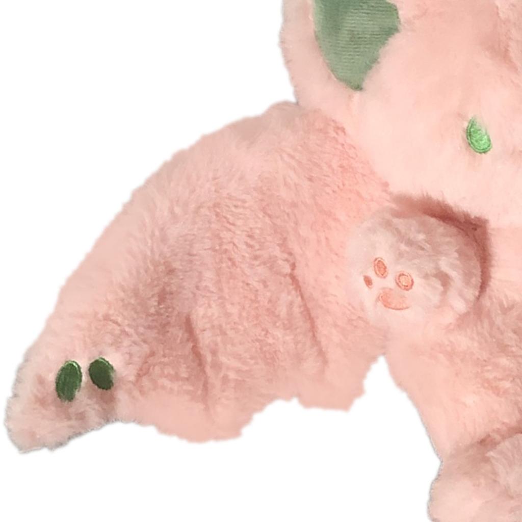 Plüsch Hasenpuppe Weich Niedlich PP Baumwollfüllung Flügel Langer Schwanz Design Stofftier Hase Spielzeug für Kinder Erwachsene Rosa