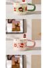 Sweet Apple Ceramic Mug Set - Cute Office Desktop Souvenir & Birthday Gift