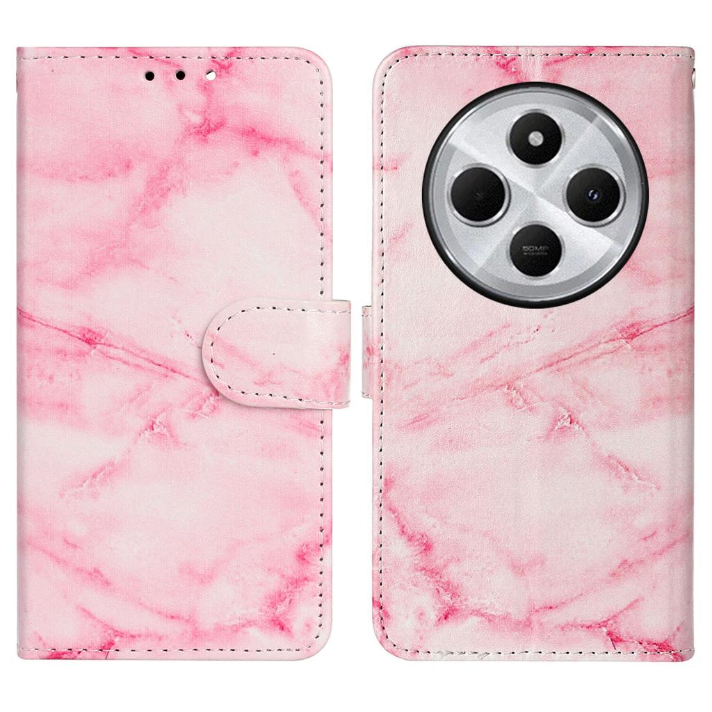 For Xiaomi Poco C75 4G/Redmi 14R 5G/14C 4G Case Pattern PU Leather Flip Phone Cover