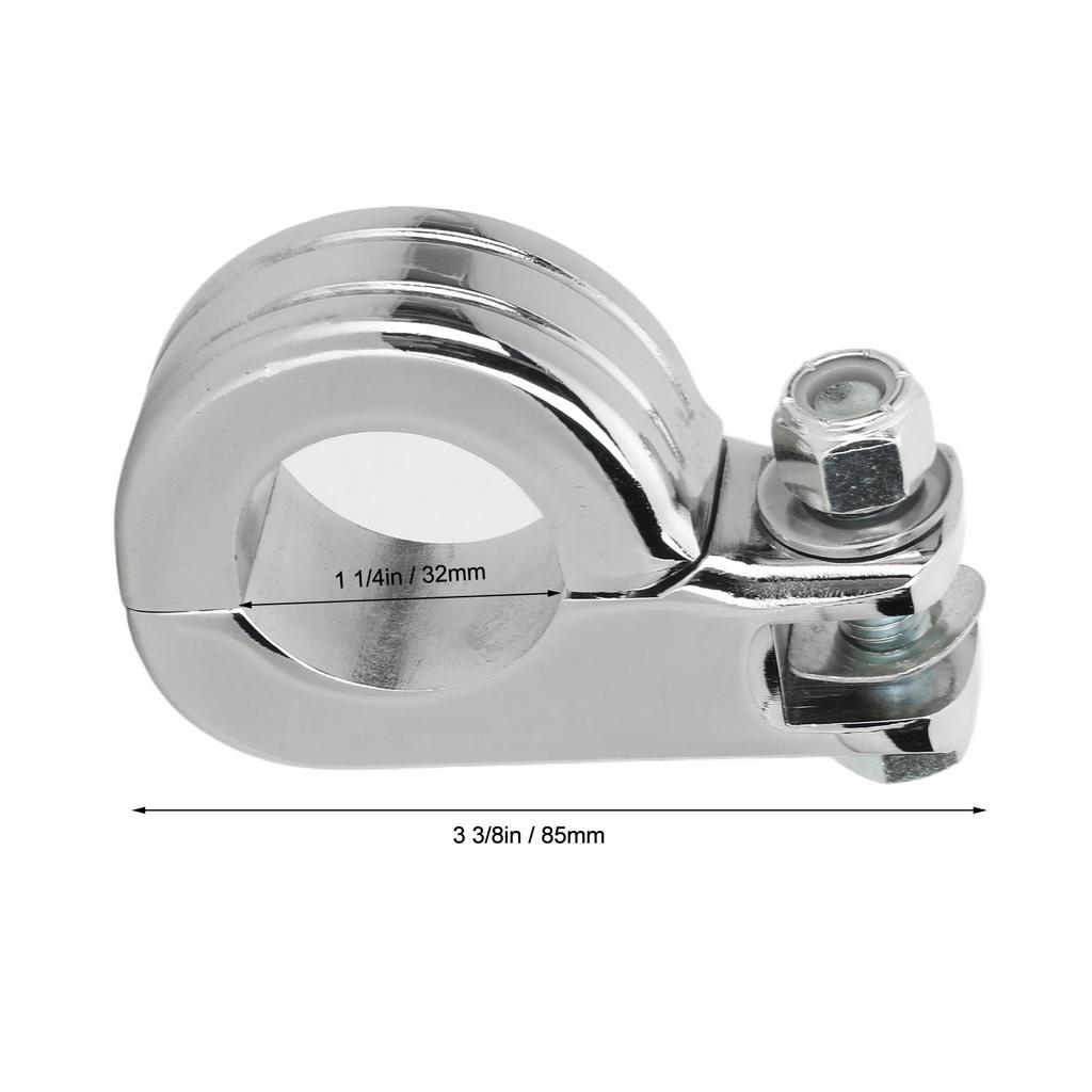 Footpeg P Clamp Mounting Kit Aluminium Alloy Foot Rest Pedal Clamp Bracket for Motorcycle