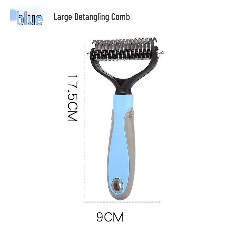 Tier Doppelseitiger Selbstreinigender Haarentfernungskamm für Katzen & Hunde