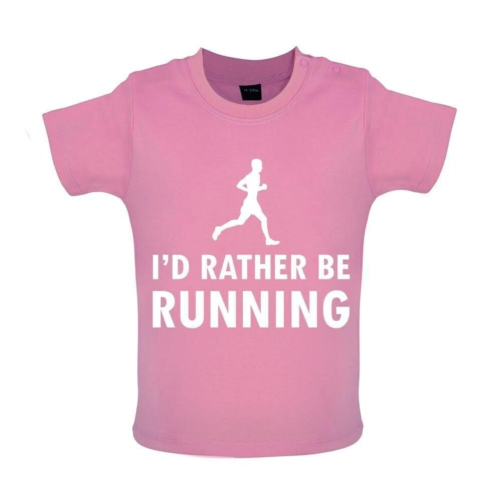 

I D Rather Be Running - Kids T-Shirt Tees Top - 5K 10K Runner Marathon 110