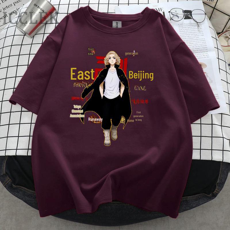 Tricou Unisex cu Mânecă Scurtă Anime Tokyo Avengers 2021