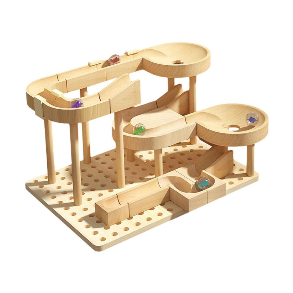 Wooden Marble Roller Set Educational Play For Children Enhancing