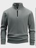 2025 Men's Trendy Stand-up Collar Half-Zip Fleece Sweatshirt for Autumn/Winter