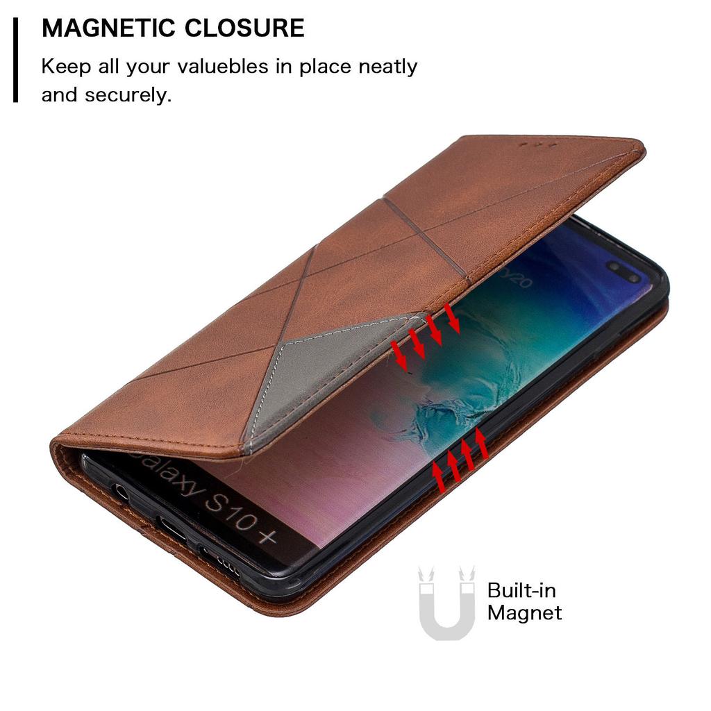 Applicable To iPhone11 Pro MAX Lamb Pattern Prismatic Bracket Magnetic Suction Mobile Phone Leather Case Samsung Note10pro