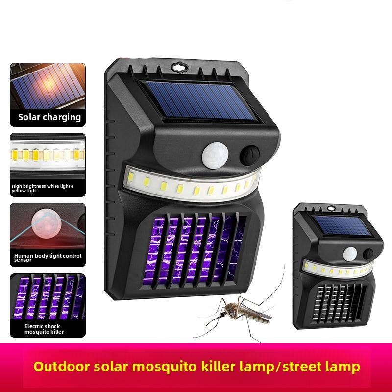 Solar Led Wall Mosquito Killing Light Intelligent Sensing Outdoor Lamp Courtyard